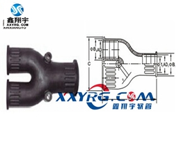 XY-8014塑（sù）料波紋管Y型接頭